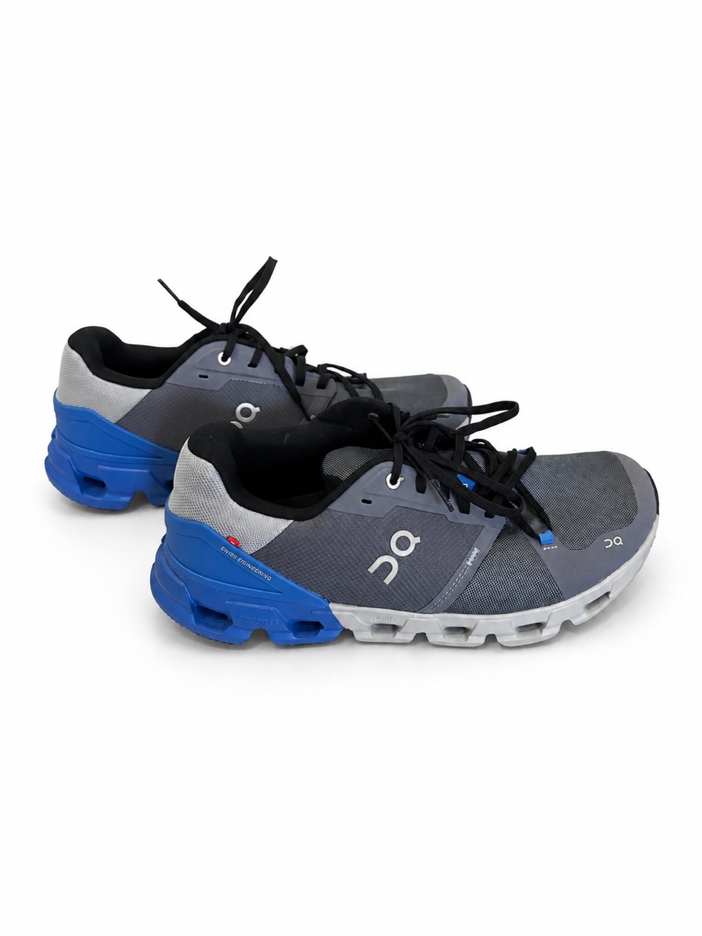 On Running Men's Gray and Blue Cloudtech Running Shoes